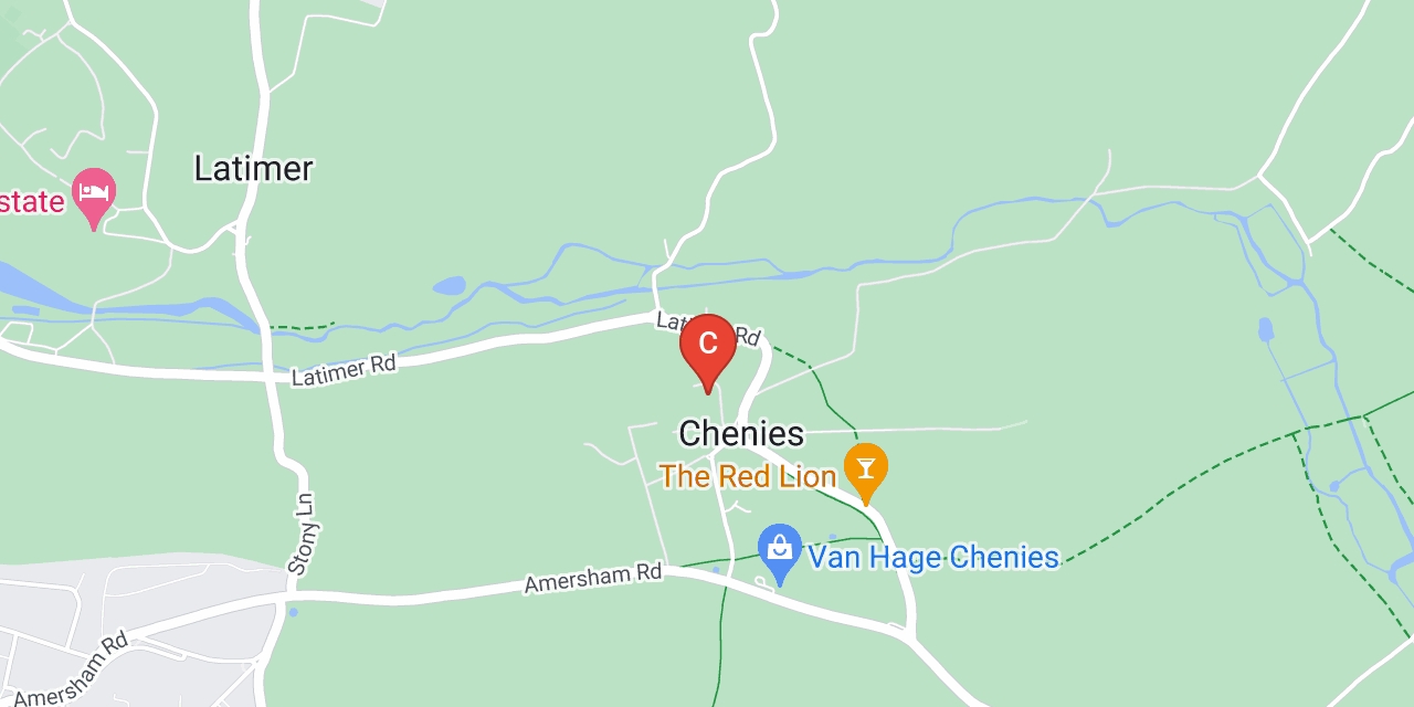 Map showing location of Chenies, Rickmansworth, Buckinghamshire, WD3 6ER