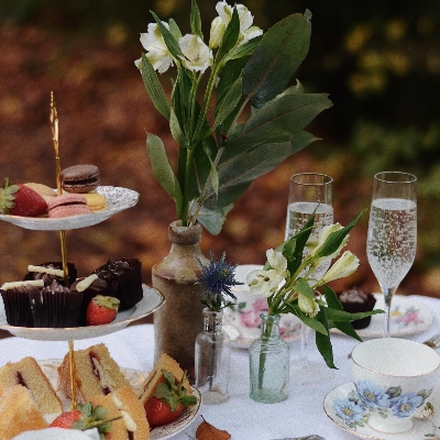 The Vintage Dresser hires everything needed for a wedding afternoon tea