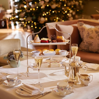 Enjoy a cosy countryside festive afternoon tea at Coworth Park