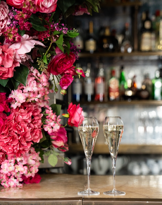 Champagne at No. Fifty Cheyne in London's Chelsea