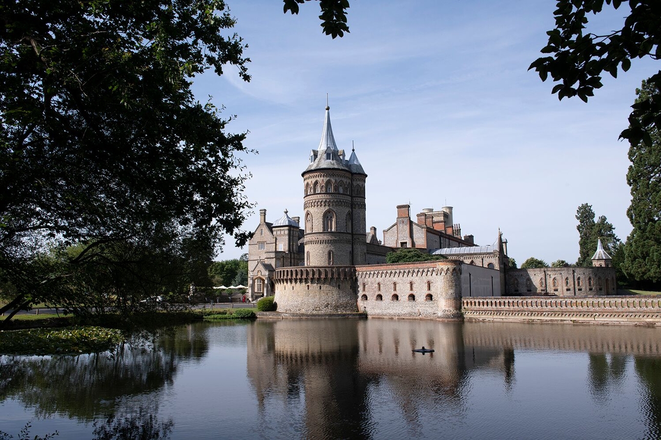 De Vere Horsley Estate tower with water in view