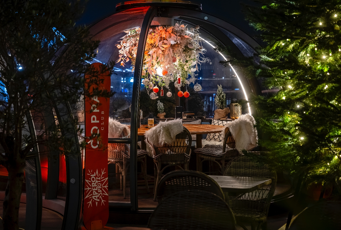 Coppa Clib's New Winter Igloos, in partnership with Aperol